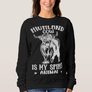 Sudadera La vaca Highland de Escocia es mi animal espiritua