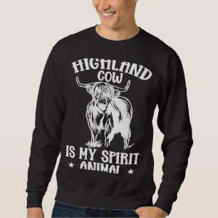 Sudadera La vaca Highland de Escocia es mi animal espiritua
