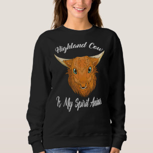 Sudadera La vaca Highland es mi espíritu animal en Escocia