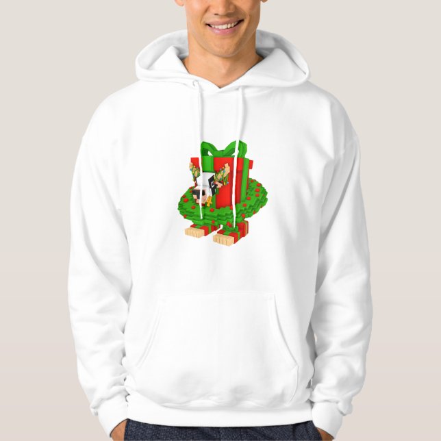 Sudadera La Vacca Presento Natalina Navidad Brainrot (Anverso)
