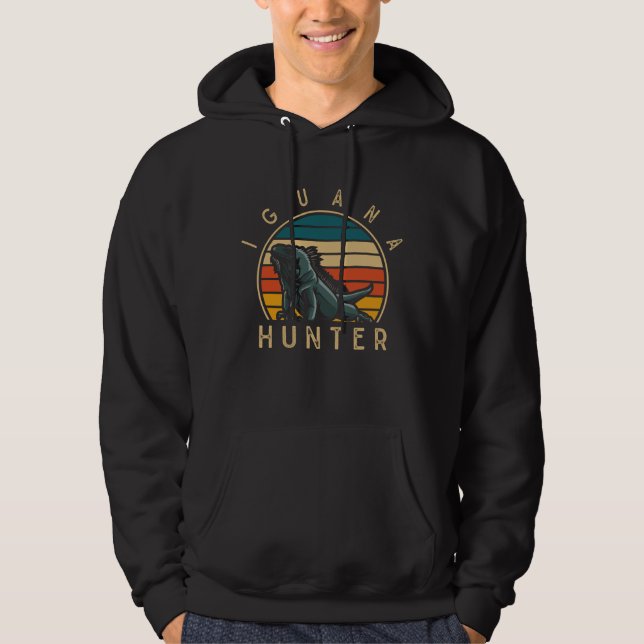 Sudadera La vendimia Iguana Hunter Graciosa Reptile Lover (Anverso)