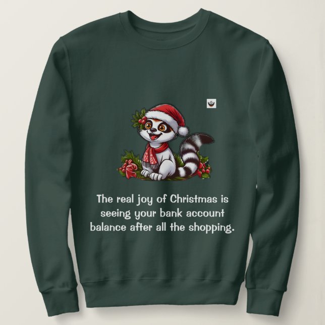 Sudadera La verdadera alegría de las Navidades (Anverso del diseño)