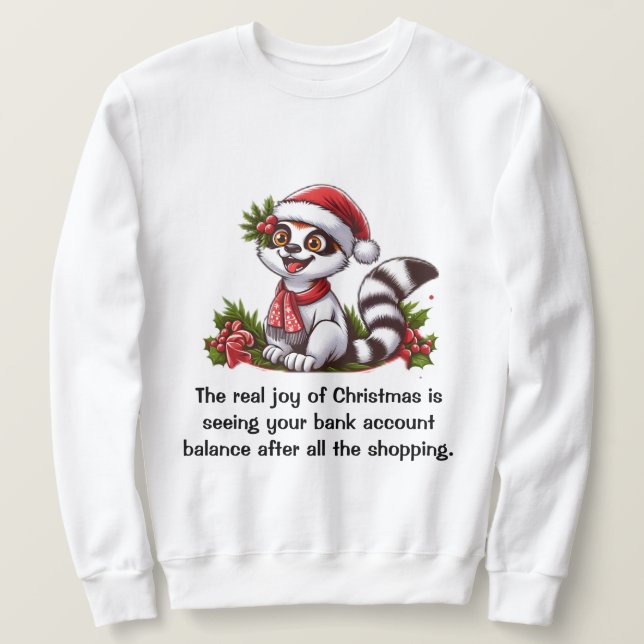 Sudadera La verdadera alegría de los Navidades (Anverso del diseño)