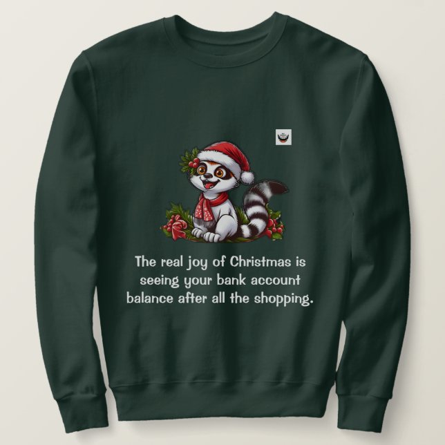 Sudadera La verdadera alegría de los Navidades (Anverso del diseño)