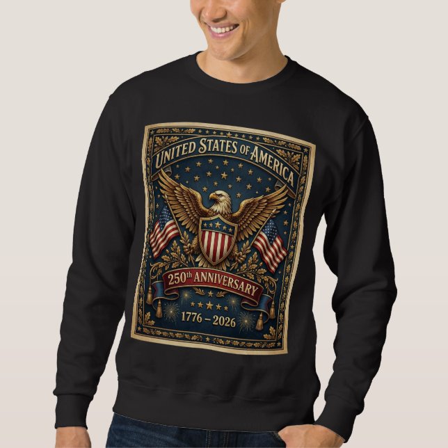 Sudadera La versión 1 del 250 aniversario de América    (Anverso)