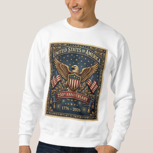 Sudadera La versión 1 del 250 aniversario de América    (Anverso)