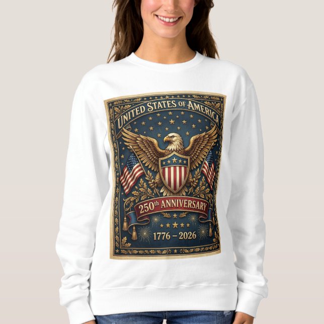 Sudadera La versión 1 del 250 aniversario de América (Anverso)