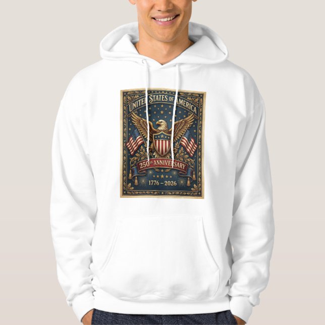 Sudadera La versión 1 del 250 aniversario de América    (Anverso)