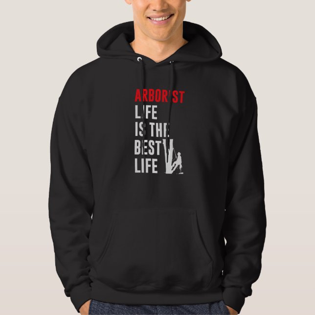 Sudadera La Vida Arborisca De Los Hombres Es El Mejor Árbol (Anverso)