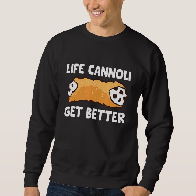 Sudadera La vida cannoli mejora (Anverso)