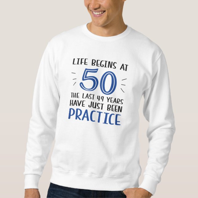 Sudadera La Vida Comienza A Los 50 (Anverso)