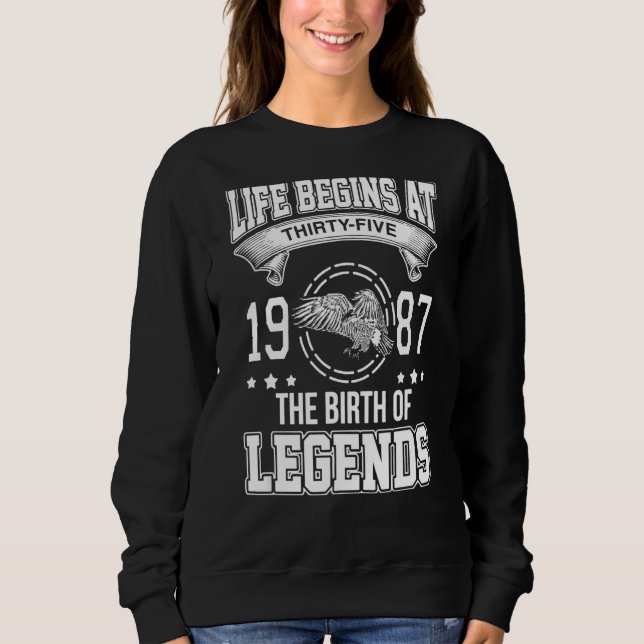 Sudadera La Vida Comienza A Los Treinta Y Cinco De 1987, El (Anverso)
