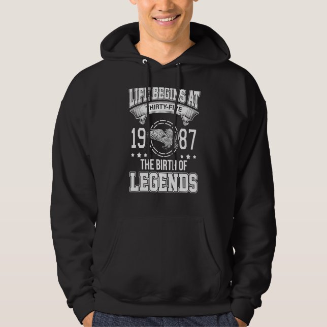Sudadera La Vida Comienza A Los Treinta Y Cinco De 1987, El (Anverso)