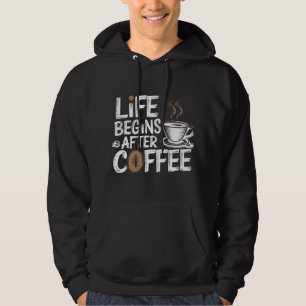 Sudadera La vida comienza después del café - Amantes divert