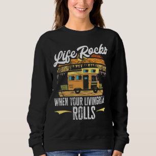 Sudadera La Vida De Camping Rv Roca Cuando La Sala De Vidas