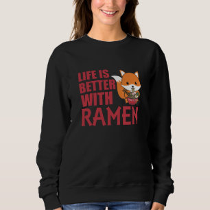 Sudadera La Vida De Fox Es Mejor Con El Dulce De Ramen Kawa