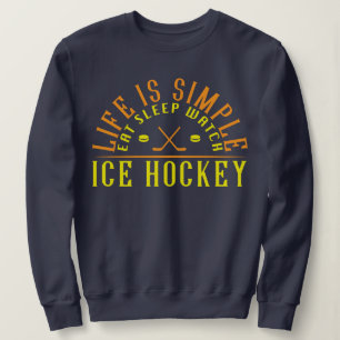Sudadera La Vida De Hockey Sobre Hielo Es Un Reloj De Sueño