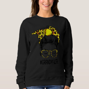 Sudadera La vida de la abuela desordenada Bun Leopard el dí