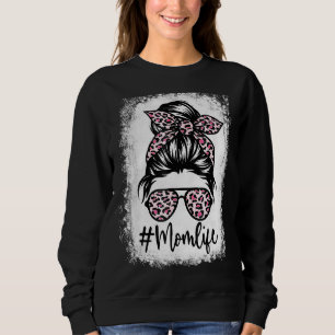 Sudadera La vida de la madre del leopardo rosado rompió con