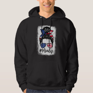 Sudadera La vida de la mamá norteamericana blanqueada Messy