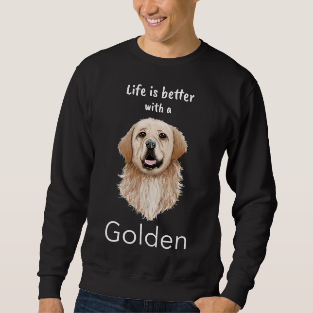 Sudadera La Vida De La Recuperación De Oro Es Mejor Con Un  (Anverso)