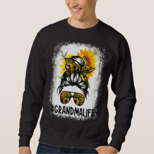 Sudadera La vida de las abuelas es desordenada, hair bun, m