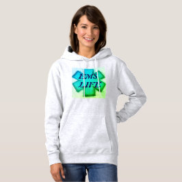 Sudadera La "vida de las mujeres en el SOMA" en verde azula