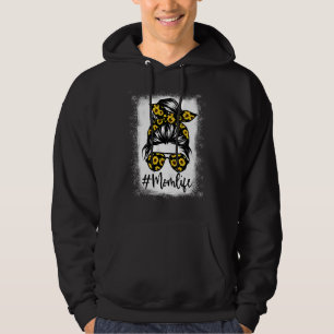 Sudadera La vida de mamá se une al girasol blanqueado en el