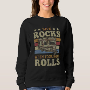 Sudadera La vida de vintage del hogar móvil de caravana sac