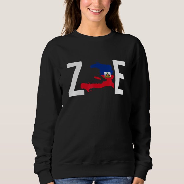 Sudadera La vida de Zoe levanta el orgullo haitiano perfect (Anverso)