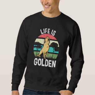Sudadera La vida del dueño de Golden Retriever es dorada