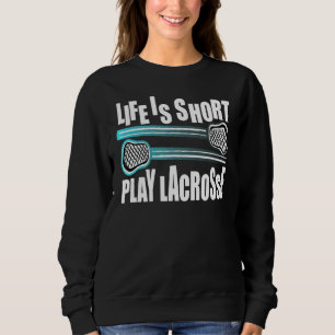Sudadera La Vida Del Jugador De Lacrosse Deportivo Es El La