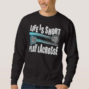 Sudadera La Vida Del Jugador De Lacrosse Deportivo Es El La