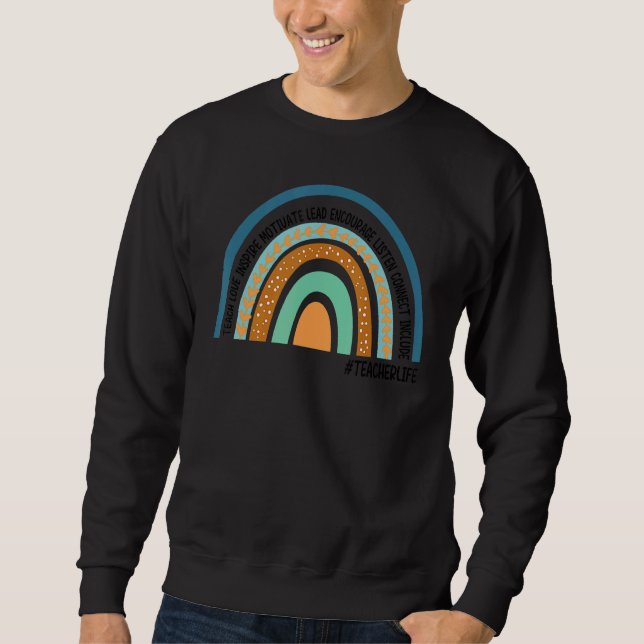 Sudadera La Vida Del Profesor Sobre El Amor De Las Enseñanz (Anverso)