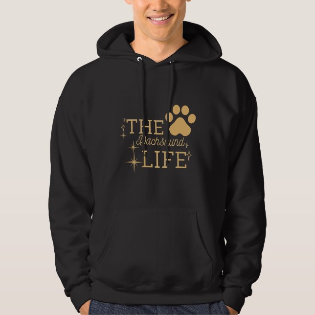 Sudadera La vida en Dachshund (Anverso)