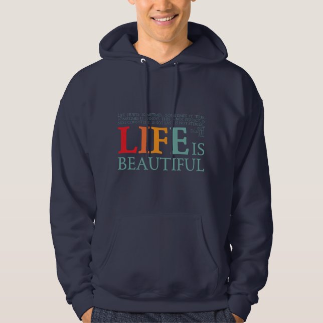 Sudadera La vida es bella (Anverso)