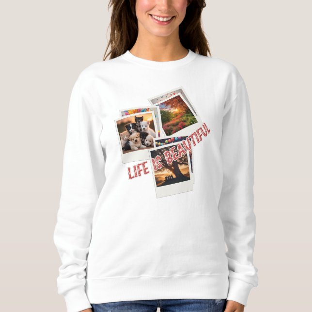 Sudadera La vida es bella (Anverso)