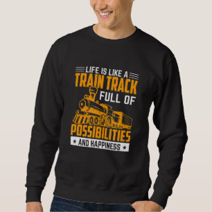 Sudadera La Vida Es Como Un Ingeniero De Tren Track