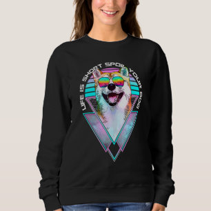 Sudadera La Vida Es Corta Mima A Tu Perro Lindo Perro Shiba