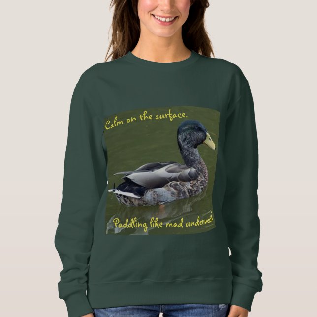 Sudadera La vida es ducky (Anverso)