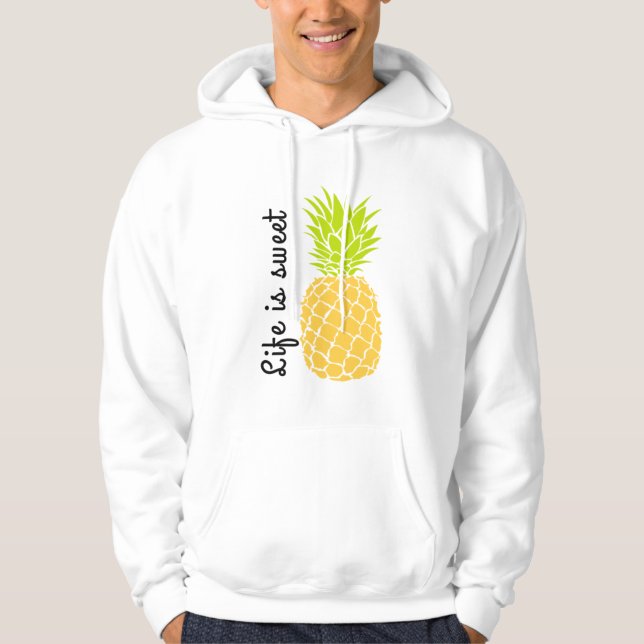 Sudadera La vida es dulce con piña (Anverso)