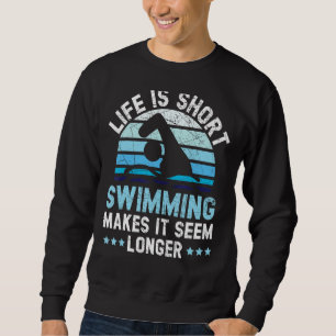 Sudadera La Vida Es El Bañarse Corto Hace Que Parezca Más L