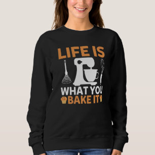 Sudadera La vida es lo que tú la haces Cupcakes Pastelero H