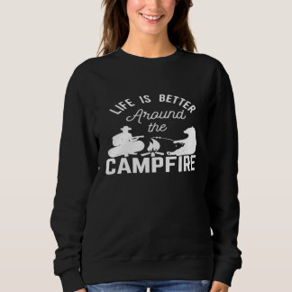 Sudadera La Vida Es Mejor Caminar Fuego Al Aventura Al Aire