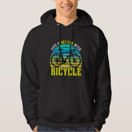Sudadera la vida es mejor con bicicleta