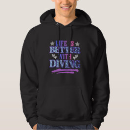 Sudadera la vida es mejor con buceo