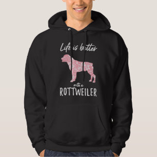 Sudadera La Vida Es Mejor Con El Amor Del Rottweiler