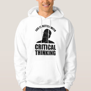 Sudadera La vida es mejor con el pensamiento crítico