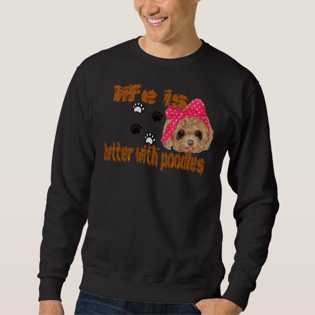 Sudadera la vida es mejor con los canicles (Anverso)