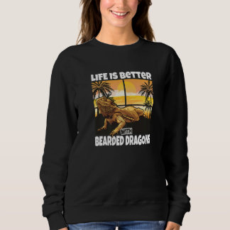 Sudadera La Vida Es Mejor Con Los Dragones De Cabeza